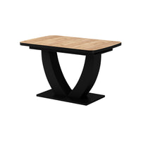 Vicco tavolo da pranzo allungabile Rovere Goldkraft/nero 120 x 80 cm Estensibile