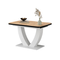 Vicco tavolo da pranzo allungabile Quercia dorata/bianco 120 x 80 cm Estensibile