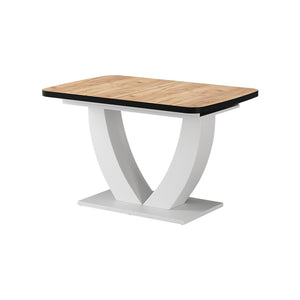 Vicco tavolo da pranzo allungabile Quercia dorata/bianco 120 x 80 cm Estensibile