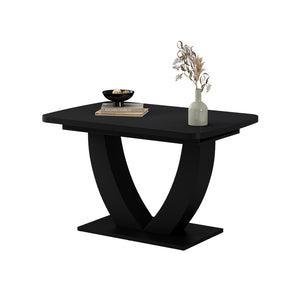 Vicco tavolo da pranzo allungabile Nero 120 x 80 cm Estensibile