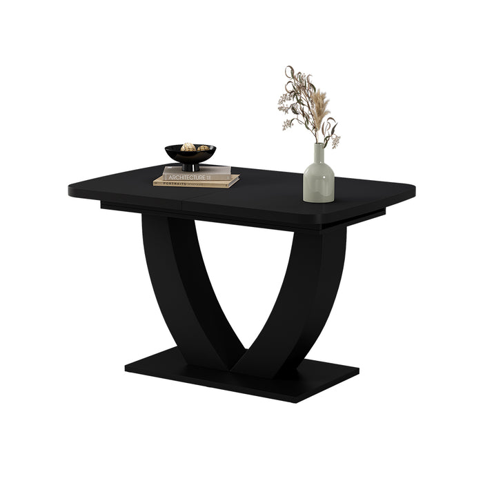 Vicco tavolo da pranzo allungabile Nero 120 x 80 cm Estensibile