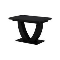 Vicco tavolo da pranzo allungabile Nero 120 x 80 cm Estensibile