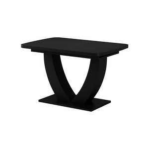 Vicco tavolo da pranzo allungabile Nero 120 x 80 cm Estensibile