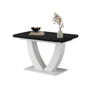 Vicco tavolo da pranzo allungabile Nero/bianco 120 x 80 cm Estensibile