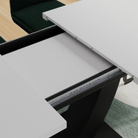 Vicco tavolo da pranzo allungabile Bianco/nero 120 x 80 cm Estensibile