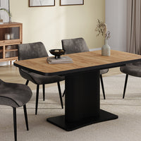 Vicco tavolo da pranzo allungabile Rovere Goldkraft/nero 120 x 80 cm estensibile