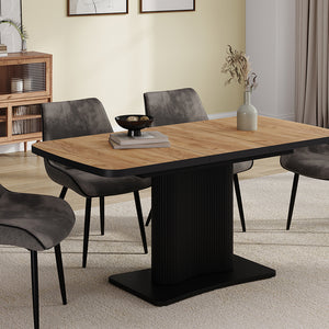 Vicco tavolo da pranzo allungabile Rovere Goldkraft/nero 120 x 80 cm estensibile