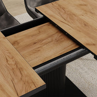 Vicco tavolo da pranzo allungabile Rovere Goldkraft/nero 120 x 80 cm estensibile