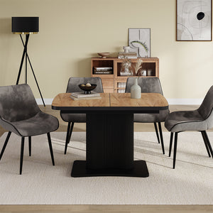 Vicco tavolo da pranzo allungabile Rovere Goldkraft/nero 120 x 80 cm estensibile