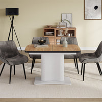 Vicco tavolo da pranzo allungabile Nero/bianco 120 x 80 cm estensibile