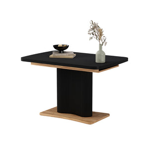 Vicco tavolo da pranzo allungabile Nero/quercia 120 x 80 cm estensibile