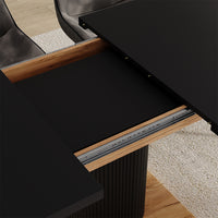 Vicco tavolo da pranzo allungabile Nero/quercia 120 x 80 cm estensibile