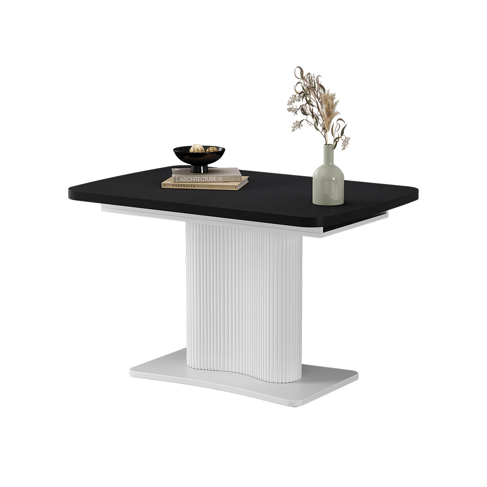 Vicco tavolo da pranzo allungabile Nero/bianco 120 x 80 cm estensibile