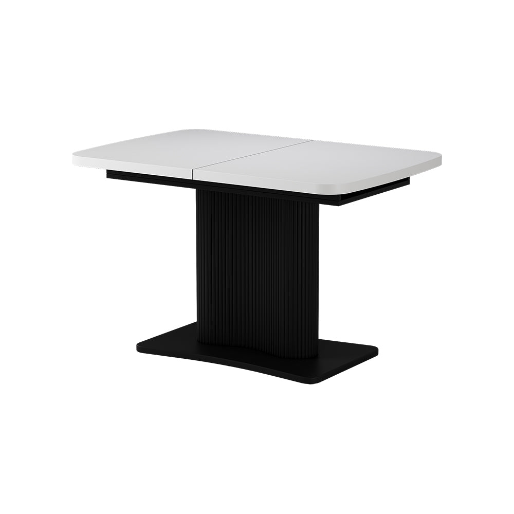 Vicco tavolo da pranzo allungabile Bianco/nero 120 x 80 cm Estensibile