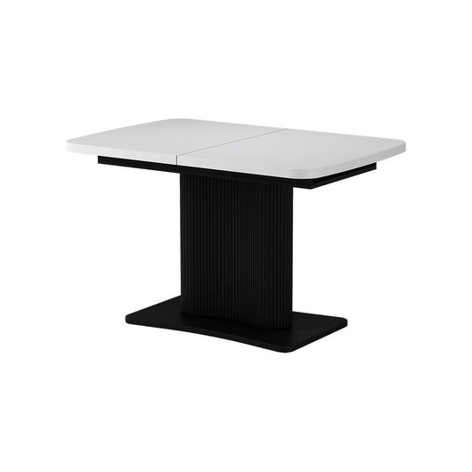 Vicco tavolo da pranzo allungabile Bianco/nero 120 x 80 cm Estensibile