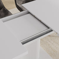 Vicco tavolo da pranzo allungabile Bianco/bianco 120 x 80 cm estensibile