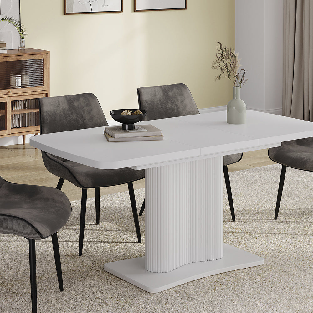 Vicco tavolo da pranzo allungabile Bianco/bianco 120 x 80 cm estensibile