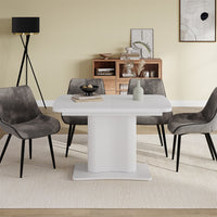 Vicco tavolo da pranzo allungabile Bianco/bianco 120 x 80 cm estensibile