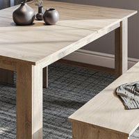 Vicco Set di tavoli da pranzo Sonoma 137.6 x 92.8 cm con 2 panche