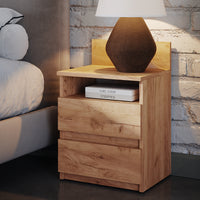 Vicco Comodino camera da letto Quercia dorata 32.3 x 59.1 cm Set di 2