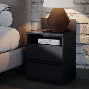 Vicco Comodino camera da letto Nero 32.3 x 59.1 cm