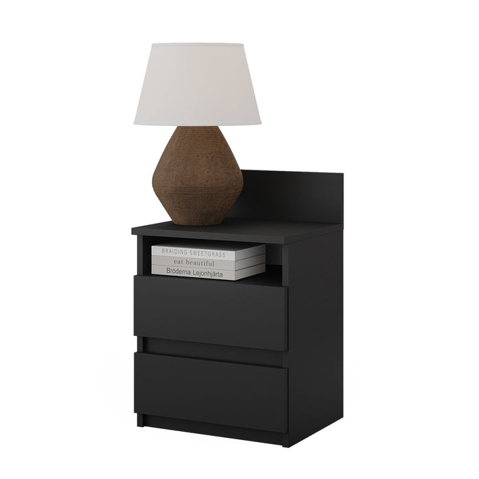 Vicco Comodino camera da letto Nero 32.3 x 59.1 cm