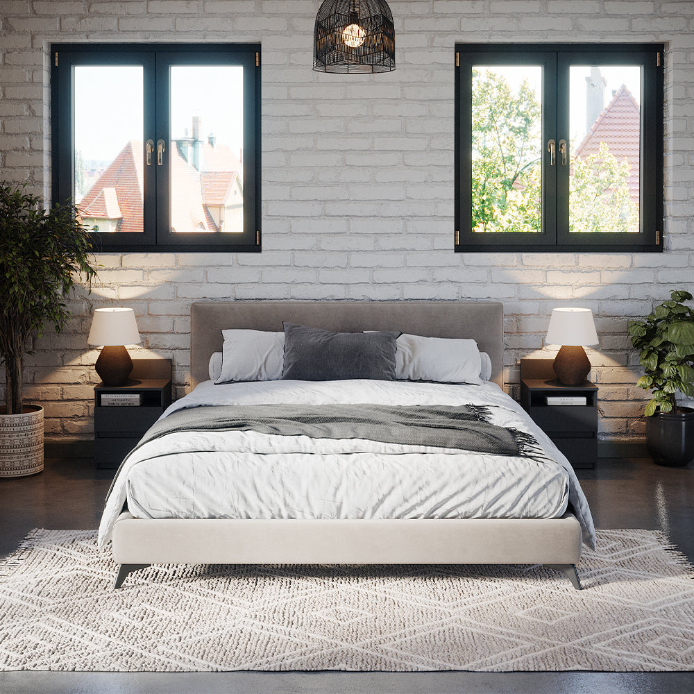 Vicco Comodino camera da letto Nero 32.3 x 59.1 cm