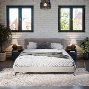 Vicco Comodino camera da letto Nero 32.3 x 59.1 cm