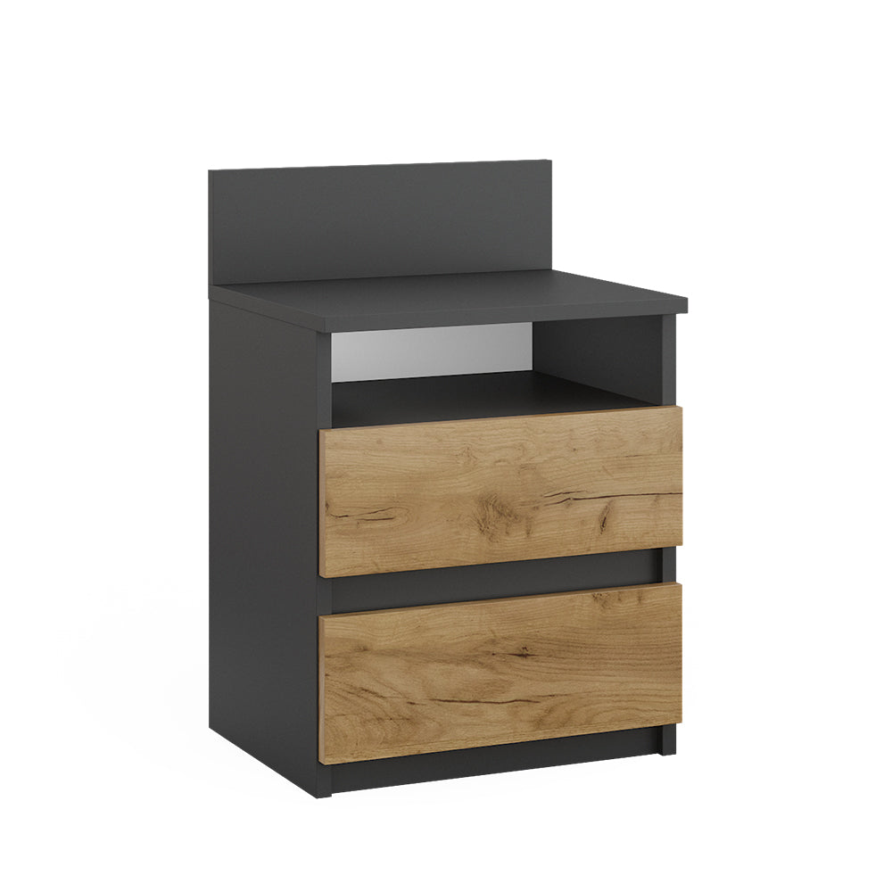 Vicco Comodino camera da letto Antracite 32.3 x 59.1 cm