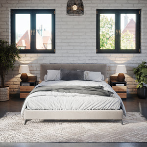 Vicco Comodino camera da letto Antracite 32.3 x 59.1 cm