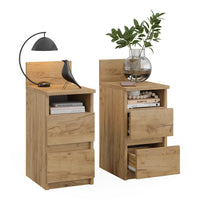 Vicco Comodino Quercia dorata 25 x 59.1 cm Set di 2