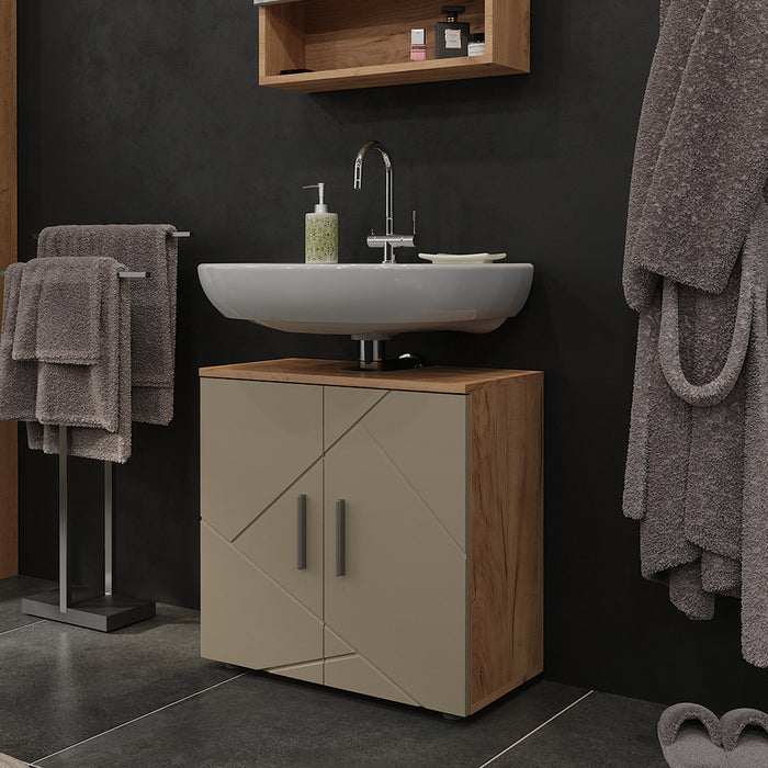 Vicco Mobile sottolavabo per bagno Quercia dorata 60 x 59 cm