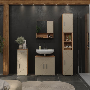 Vicco Mobile sottolavabo per bagno Quercia dorata 60 x 59 cm
