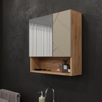 Vicco Specchio contenitore bagno Quercia dorata 54 x 55 cm