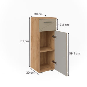 Vicco mobiletto bagno Quercia dorata 30 x 81 cm