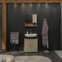 Vicco Set di mobili da bagno Quercia dorata 2 parti