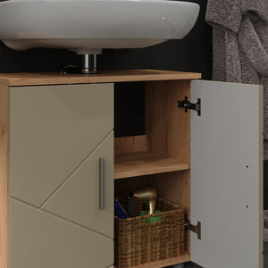 Vicco Set di mobili da bagno Quercia dorata 2 parti