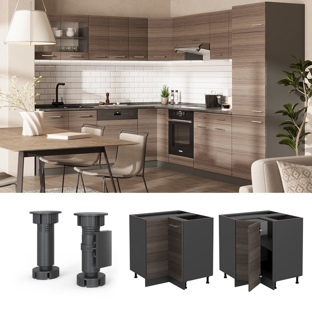 Vicco Mobile ad angolo cucina Grigio nobile 75.6 cm PL Marmo