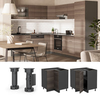 Vicco Mobile ad angolo cucina Grigio nobile 75.6 cm PL Marmo