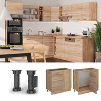 Vicco Mobile ad angolo cucina Sonoma 86 cm , PL Rovere