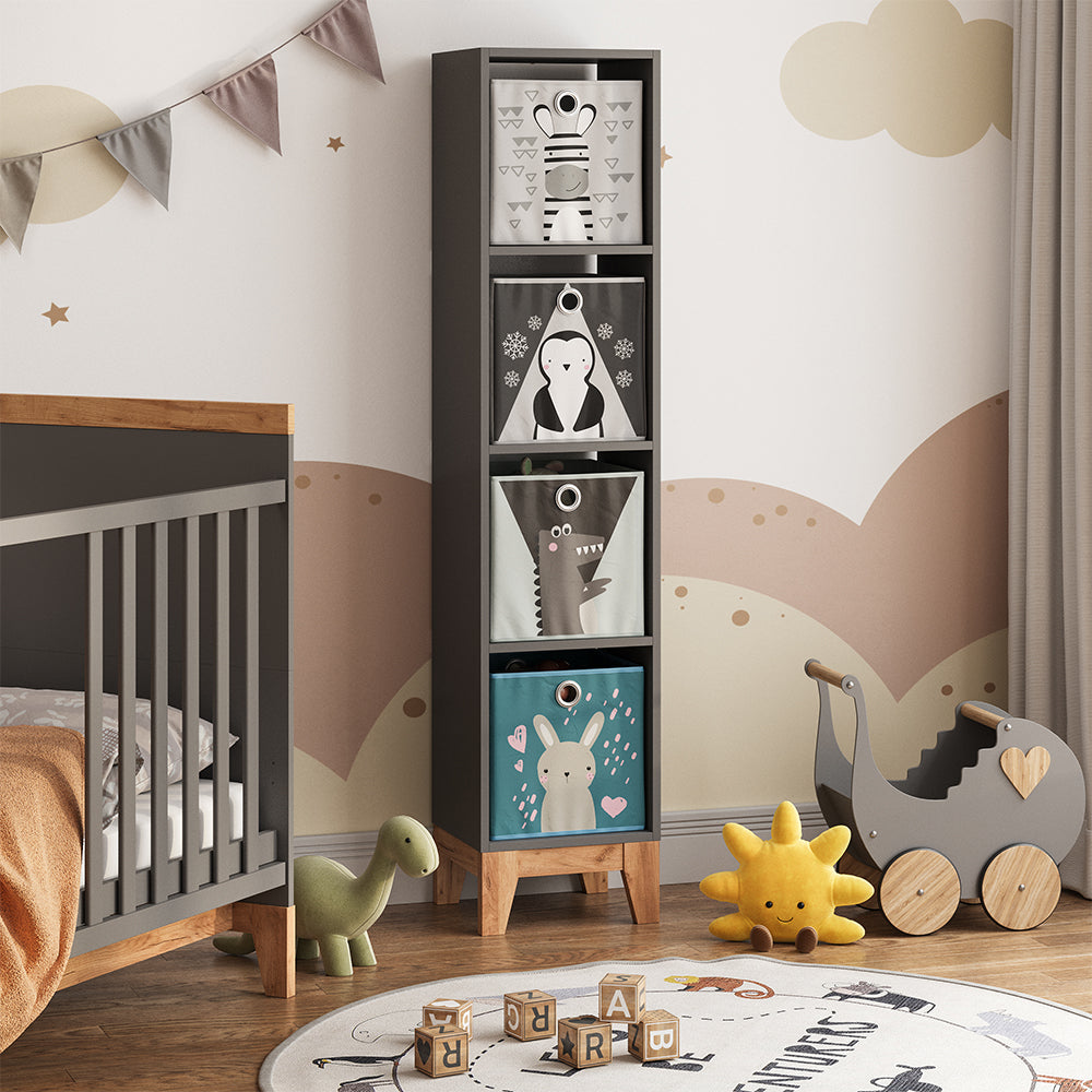 Vitalispa Scaffale per bambini Grigio/Artisan 35.2 x 159.5 cm