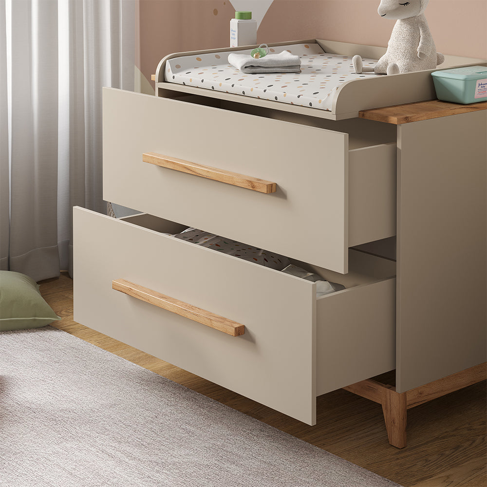 Vitalispa Fasciatoio Cashmere/Artigianale 108 x 98 cm con 2 cassetti