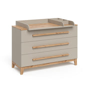 Vitalispa Fasciatoio Quercia cashmere 133.2 x 98 cm con 3 cassetti