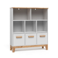 Vitalispa Scaffale per bambini Bianco/Artisan 98.4 x 113.4 cm