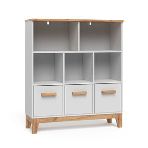 Vitalispa Scaffale per bambini Bianco/Artisan 98.4 x 113.4 cm