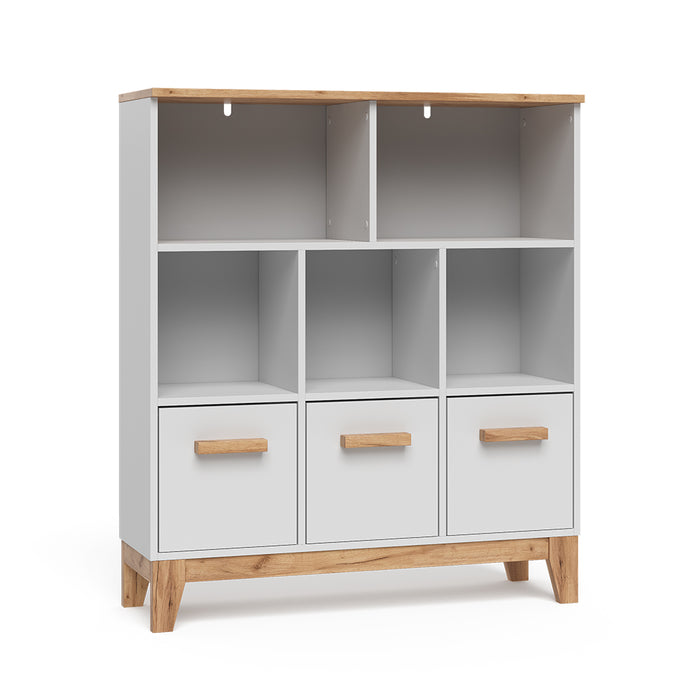 Vitalispa Scaffale per bambini Bianco/Artisan 98.4 x 113.4 cm