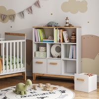 Vitalispa Scaffale per bambini Bianco/Artisan 98.4 x 113.4 cm