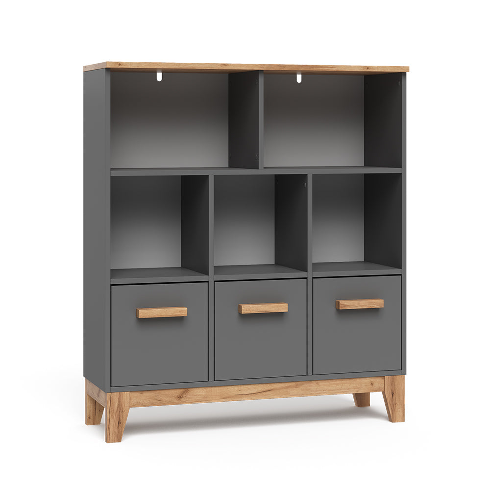 Vitalispa Scaffale per bambini Grigio/Artisan 98.4 x 113.4 cm