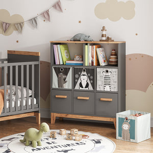 Vitalispa Scaffale per bambini Grigio/Artisan 98.4 x 113.4 cm