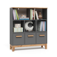 Vitalispa Scaffale per bambini Grigio/Artisan 98.4 x 113.4 cm